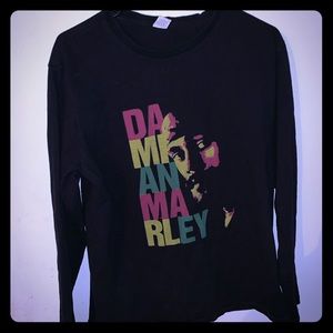 Men’s Black/Rasta Print “Damian Marley” Longsleeve